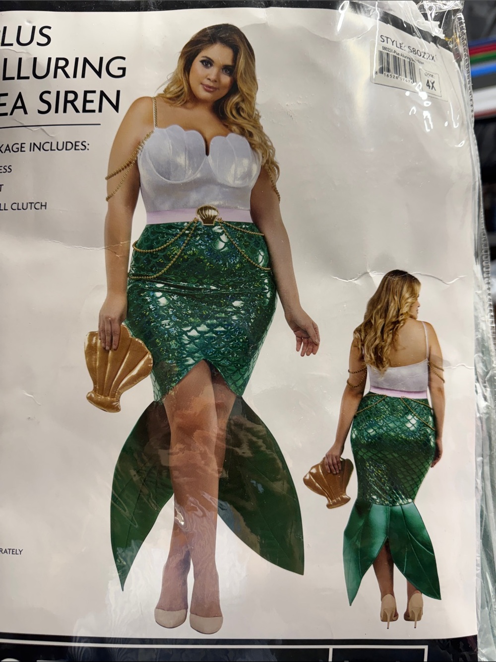 Plus Size 4 X mermaid costume